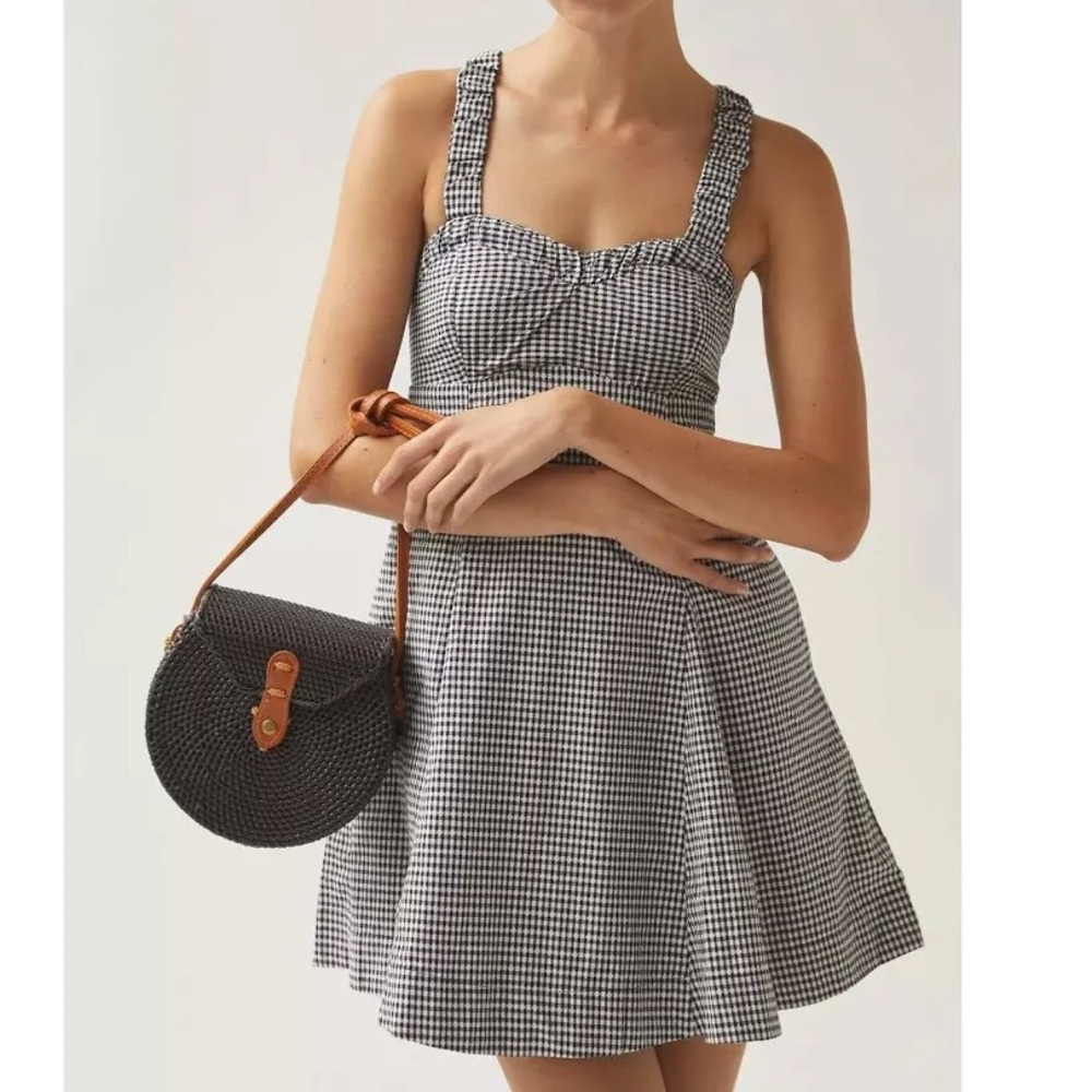 Maeve Dresses | Maeve Sweetheart Gingham Mini Dress From Anthropologie